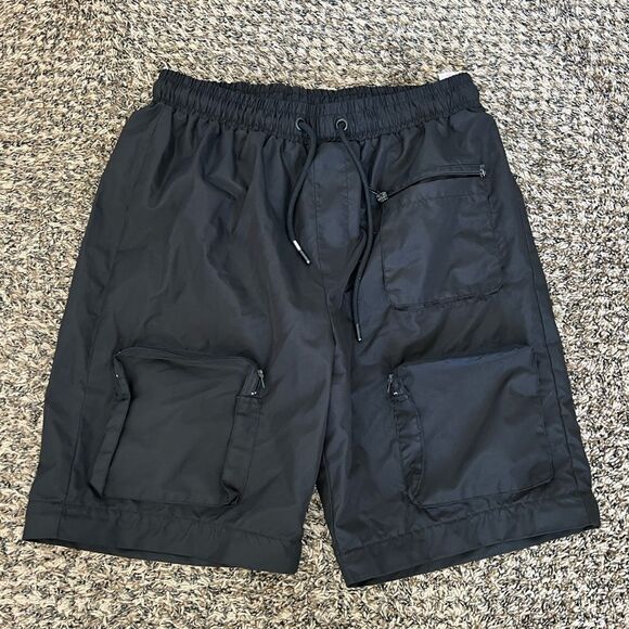Boohoo Other - Boohoo man swim shorts black size large mens vacation shorts trunks travel K328